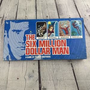Vintage 1975 Six Million Dollar Man Board‎ Game Parker Brothers COMPLETE